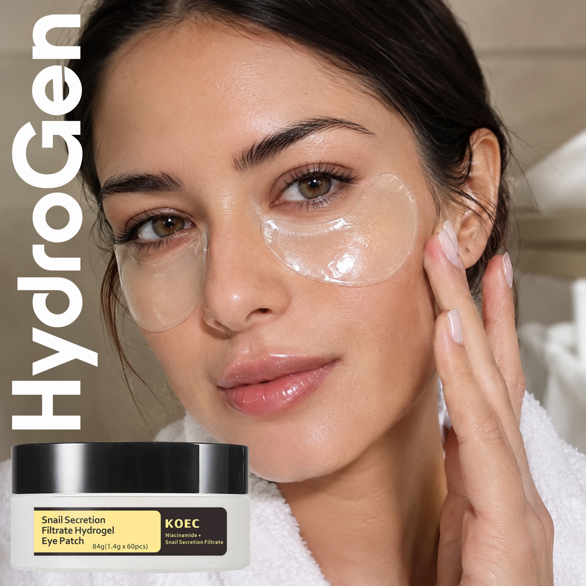 HydroGen™ Snail Secretion & Collagen Eye Mask